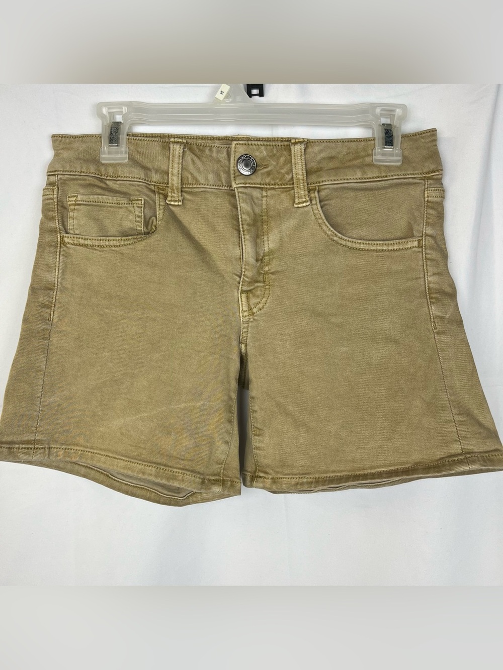 American Eagle Outfitters Super Stretch Khaki Shorts mid Rise Size6